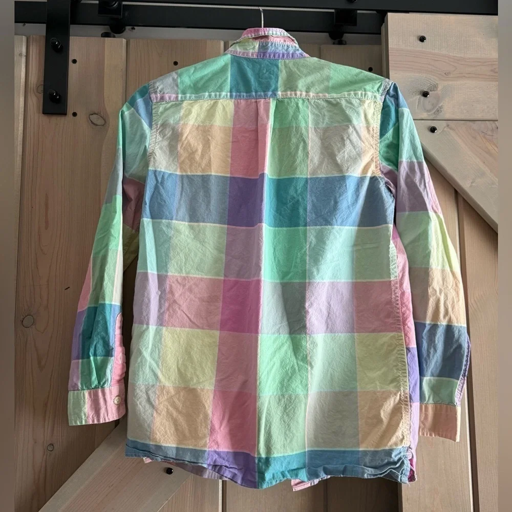 GAP Kids Easter Plaid Shirt